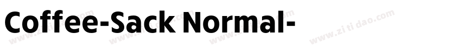 Coffee-Sack Normal字体转换